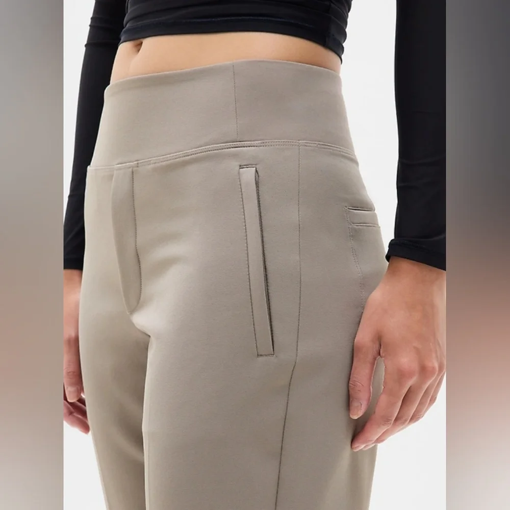 Athleta Endless High Rise Ankle Pant Size 2P Cream Color - Picture 2 of 8